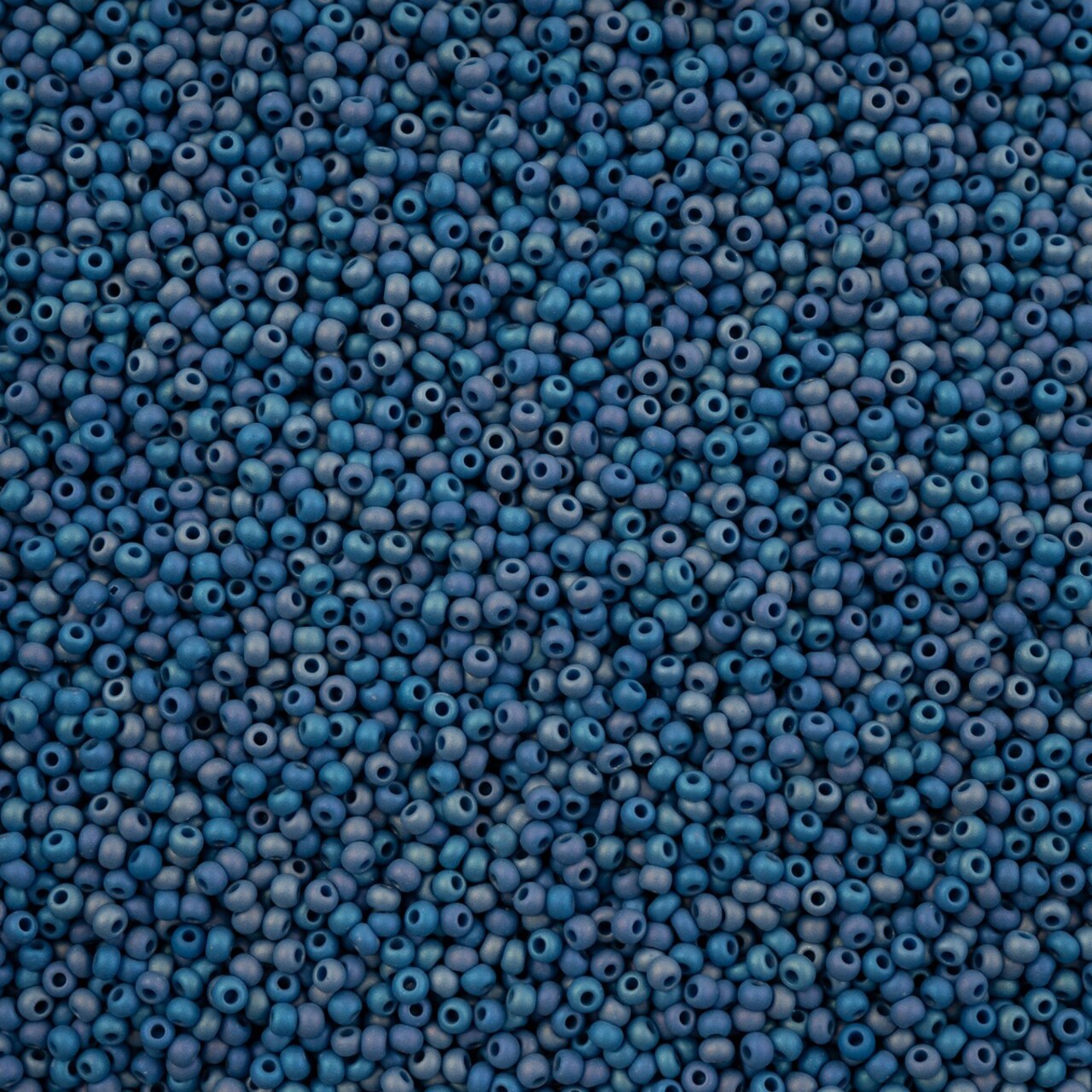 John Bead 11/0 Opaque Matte Rainbow Finish Czech Glass Seed Beads, 23g